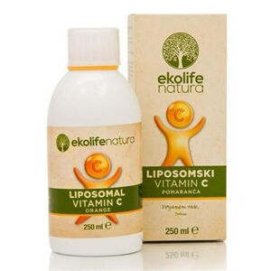 Ekolife Natura - Liposomal Vitamin C 500mg 250ml pomeranč (Lipozomální vitamín C) - poškozený obal