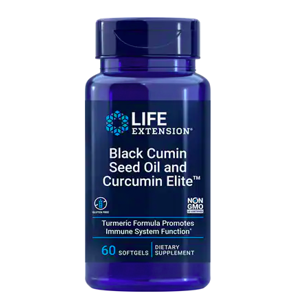 Life Extension Black Cumin Seed Oil and Curcumin Elite (olej ze semen černého kmínu a kurkuma), 60 softgelových kapslí