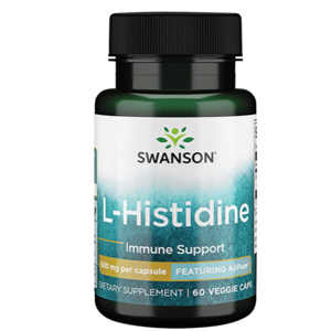 Swanson Aji Pure L-Histidine (L-Histidin), 60 rostlinných kapslí