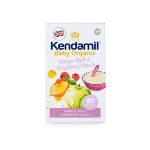 Kendamil -  Organická ovesná kaše s ovocem (mango, jablko, malina) BIO, 150 g *CZ-BIO-001 certifikát
