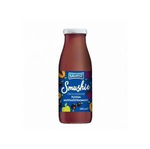 Salvest Smushie - Ovocné smoothie s černým rybízem a švestkami BIO, 240 ml *CZ-BIO-001 certifikát