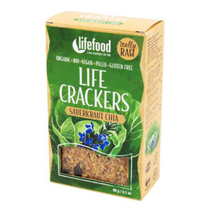 LifeFood - Life Crackers zelánky BIO, 60 g / Expirace Expirace 8/4/2022