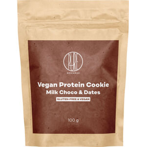 BrainMax Pure Vegan Protein Cookie, Mléčná čokoláda & Datle, 100 g Proteinová veganská sušenka s mléčnou čokoládou a datlemi