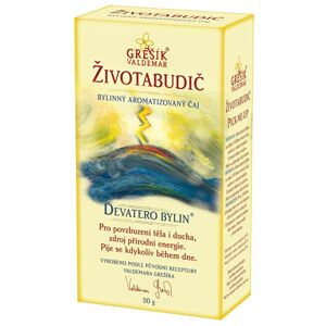 Grešík Waldemar Životabudič, bylinný aromatizovaný čaj, 50 g