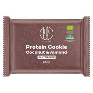 BrainMax Pure Protein Cookie, Kokos & Mandle, BIO, 100 g Proteinová sušenka s kokosem a mandlemi /  *CZ-BIO-001 certifikát