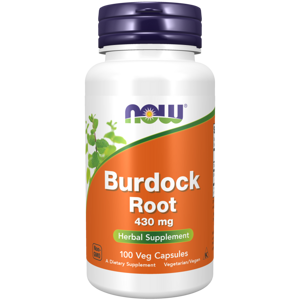 Now® Foods NOW Burdock Root 430 mg, lopuch kořen, 100 rostlinných kapslí