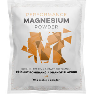BrainMax Performance Magnesium Powder Pomeranč (hořčík bisglycinát), nová méně sladká verze, 10 g