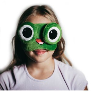 BrainMax Dětské masky na spaní Barva: Žabka Pohodlná dětská maska na spaní s motivy oblíbených pohádkových postav.