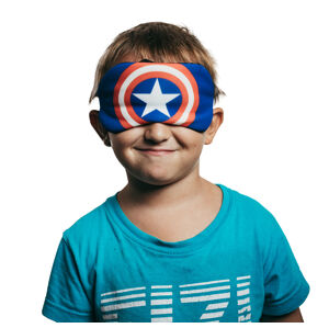 BrainMax Dětské masky na spaní Barva: Kapitán Amerika Pohodlná dětská maska na spaní s motivy oblíbených pohádkových postav.