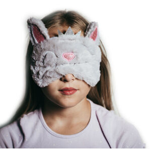 BrainMax Dětské masky na spaní Barva: Kočička, šedá Pohodlná dětská maska na spaní s motivy oblíbených pohádkových postav.