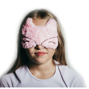 BrainMax Dětské masky na spaní Barva: Kočička, růžová Pohodlná dětská maska na spaní s motivy oblíbených pohádkových postav.