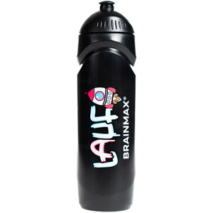 BrainMax Lauf plastová láhev na vodu, bidon, černý, 750 ml