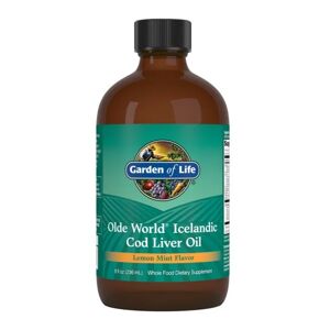 Garden of life Olde World Icelandic Cod Liver Oil (olej z tresčích jater) - Lemon Mint, 236 ml