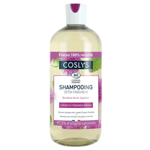 COSLYS - Šampon pro mastné vlasy lopuch a jujuba, 500 ml