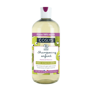 COSLYS - Dětský přírodní šampon jablko a hruška, 500 ml