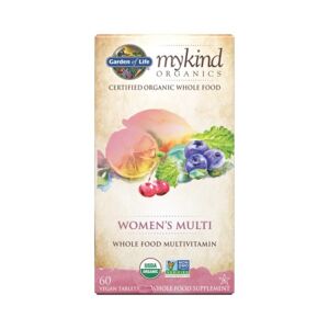 Garden of life Mykind Organics Women's Multi, multivitamín pro ženy, 60 rostlinných tablet