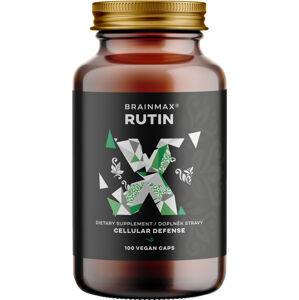 BrainMax Rutin, 500 mg, 100 rostlinných kapslí Bioflavonoid posilující krevní cévy a zlepšující krevní oběh