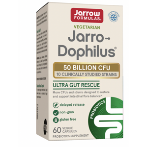 Jarrow Formulas Jarrow-Dophilus Ultra Gut Rescue, probiotika, 50 miliard, 10 kmenů, 60 rostlinných kapslí