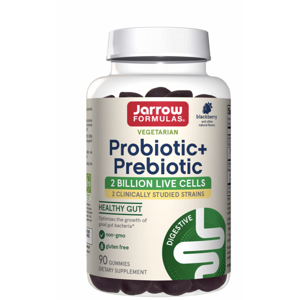 Jarrow Formulas Jarro Formulas Probiotic + prebiotic, probiotika a prebiotika, černý rybíz, 60 gumových bonbónů