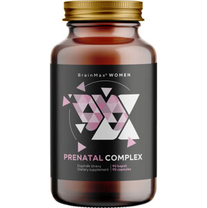 BrainMax Prenatal Complex, komplex vitamínů pro těhotné ženy Počet kapslí: 90 kapslí 30 jedinečných živin pro potřeby žen před otěhotněním, v průběhu těhotenství i během kojení.