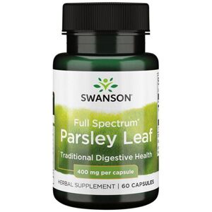 Swanson Parsley Leaf, list petržele, 400 mg, 60 kapslí Doplněk stravy