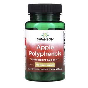 Swanson Apple Polyphenols, jablečné polyfenoly, 125 mg, 60 kapslí