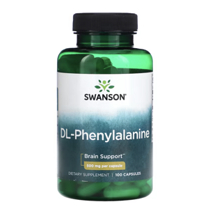 Swanson DL-Phenylalanine, fenylalanin, 500 mg, 100 kapslí Doplněk stravy