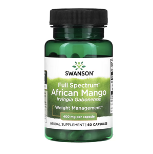 Swanson Full Spectrum African Mango (Irvingia Gabonensis), 400 mg, 60 kapslí Doplněk stravy