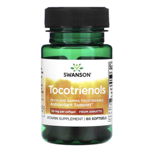 Swanson Tocotrienols, vitamin E, 50 mg, 60 kapslí Doplněk stravy
