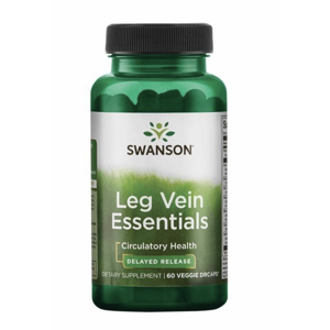 Swanson Leg Vein Essentials, podpora žil a cév, 60 rostlinných kapslí Doplněk stravy