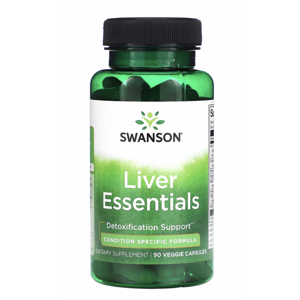 Swanson Liver Essentials, podpora jater, 90 rostlinných kapslí Doplněk stravy