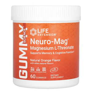 Life Extension Neuro-Mag® Magnesium L-Threonate (magnesium L-treonát), 60 gumových bonbónů Doplněk stravy