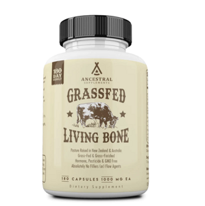 Ancestral Supplements, Grass-fed Living Bone, zdraví kostí, 180 kapslí, 180 dávek Doplněk stravy