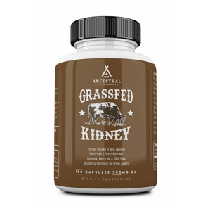 Newtraceuticals Ancestral Supplements, Grass-fed Kidney, zdraví ledvin, 180 kapslí, 30 dávek Doplněk stravy