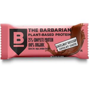 The Barbarian Proteinová Tyčinka Chocolate Coated Hazelnut & Rosehip, 68 g Protein Bar