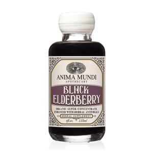 Anima Mundi Black Elderberry, elixír z černého bezu, BIO, 118 ml Doplněk stravy