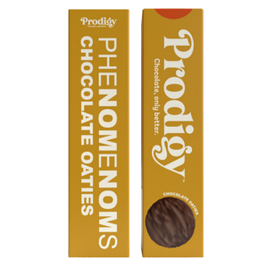 Prodigy Phenomenoms Chocolate Oatie Biscuits, čokoládové ovesné sušenky, 128 g
