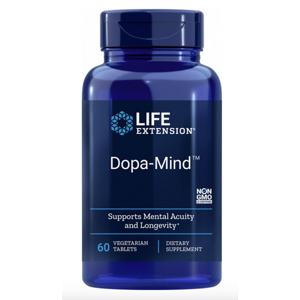 Life Extension Dopa-Mind, podpora dopaminu, 60 rostlinných kapslí Doplněk stravy