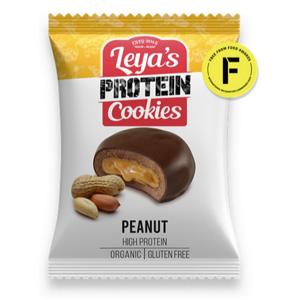 Leya's Protein Cookies Peanut, Proteinová cookie, Arašídová v čokoládě, BIO, 40 g
