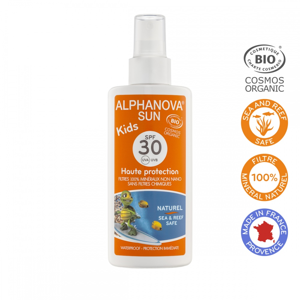 Alphanova - Opalovací krém ve spreji pro děti SPF 30 BIO, 125 g