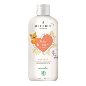 Attitude - Dětská pěna do koupele - Baby leaves s vůní hruškové šťávy, 473ml