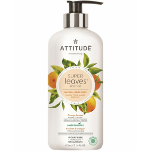 Attitude - Přírodní mýdlo na ruce - Super leaves s detoxikačním účinkem - pomerančové listy, 473 ml