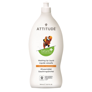 Attitude - Prostředek na mytí nádobí s vůní citronové kůry, 700 ml