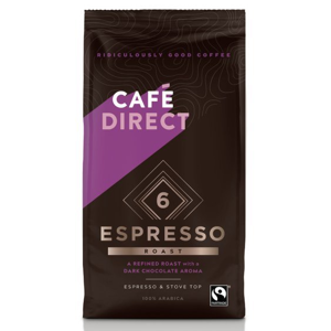 Cafédirect - Arabika Espresso mletá káva s tóny hořké čokolády 227g