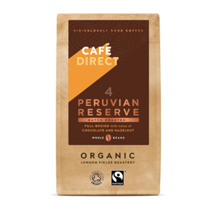Cafédirect - BIO Peru Reserve SCA 82 zrnková káva, 200g
