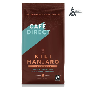Cafédirect - Kilimanjaro SCA 82 zrnková káva 227g
