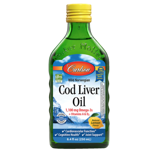 Carlson Labs Cod liver oil 1100 mg (olej z tresčích jater, citron) 250 ml