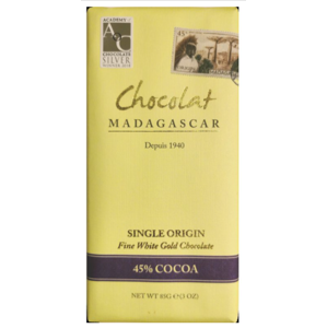 Chocolat Madagascar - Bílá čokoláda, 45% kakao, 85 g