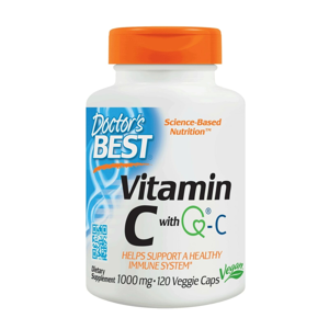 Doctor's Best Doctor’s Best Vitamin C s Quali-C, 1000 mg, 120 rostlinných kapslí