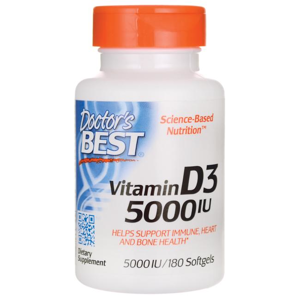 Doctor's Best Doctor’s Best Vitamin D3, 5000 IU, 180 softgel kapslí
